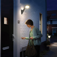 LED Solare Da Parete 1000lm Crepuscolare + PIR