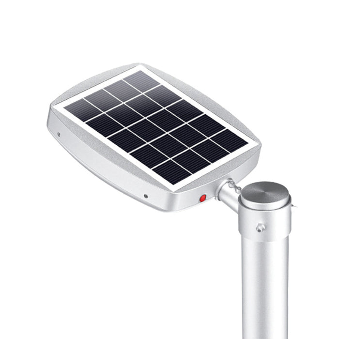 Lampione LED solare 3000lm crepusc+pir+telecomando