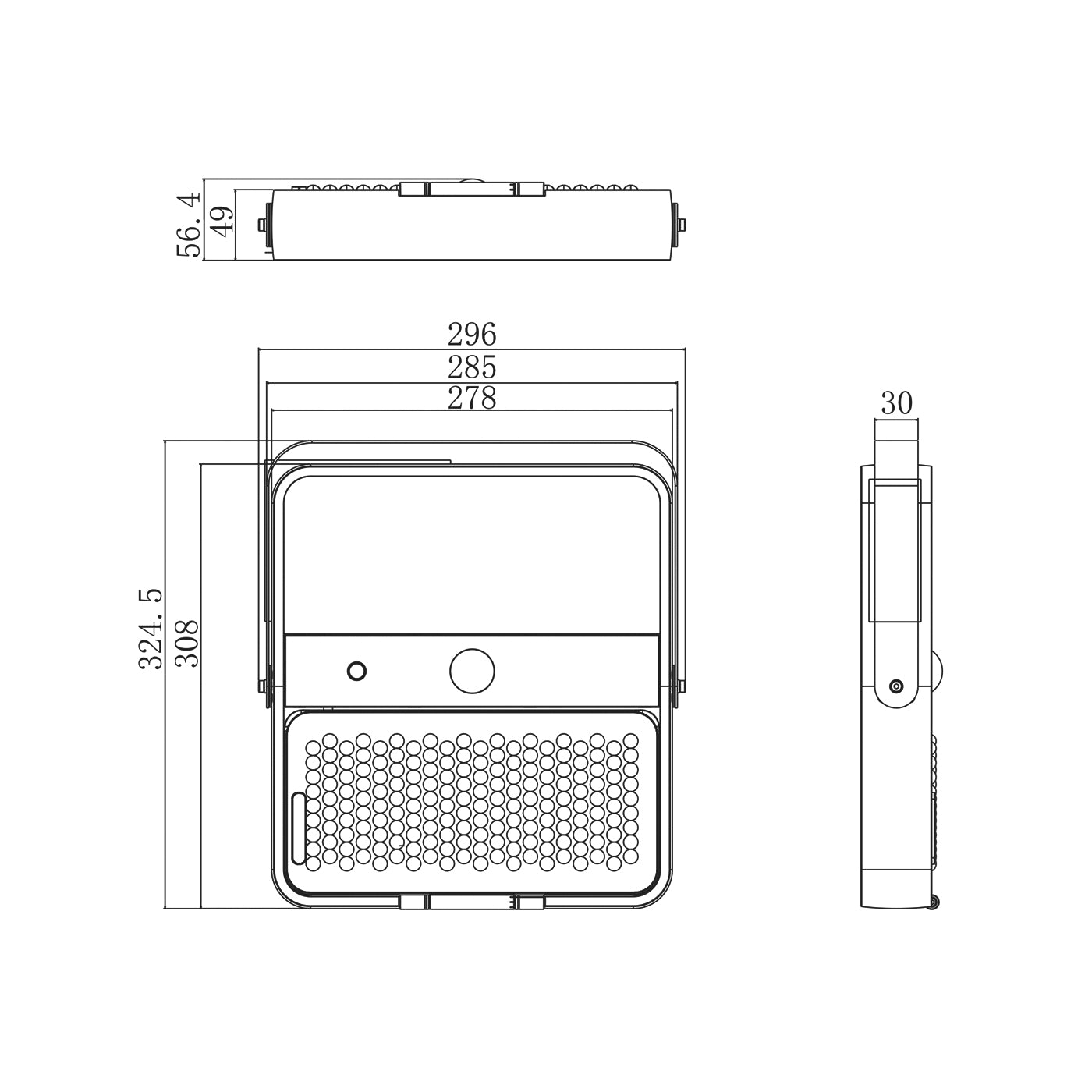 Proiettore LED solare integrato 1500lm