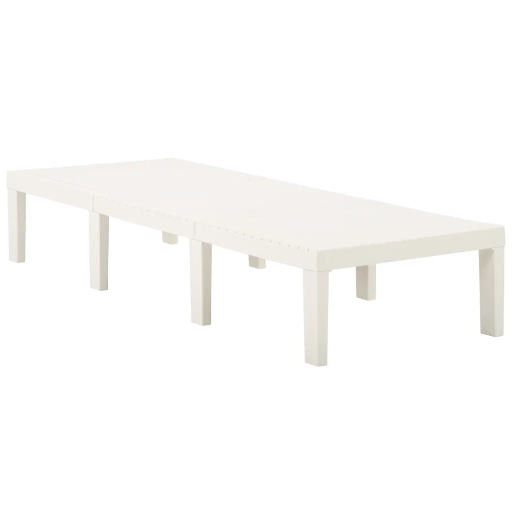 Lettino Prendisole in Plastica Bianco cod mxl 5871