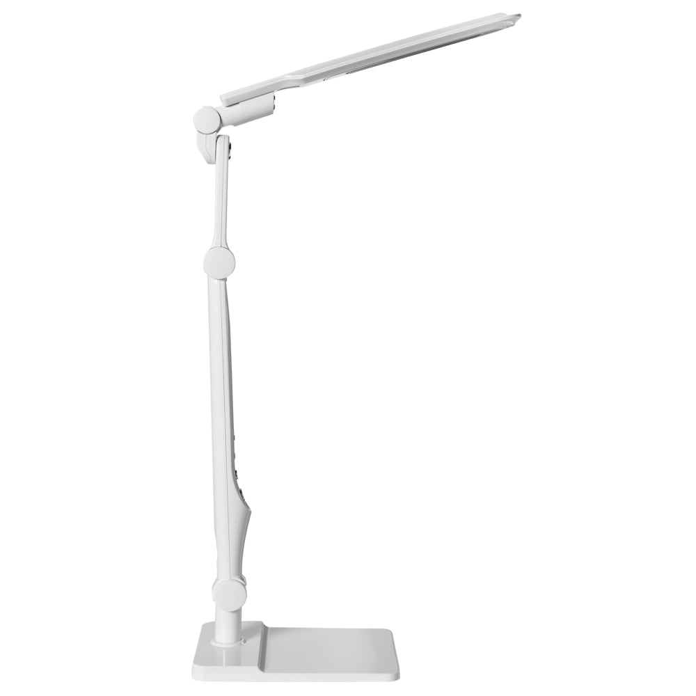 Lampada da tavolo LED per ufficio domestico con braccio regolabile e orientabil dimmer continuo e modalità CCT Colore bianco