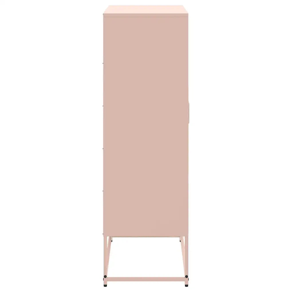Credenza Rosa 68,5x38,5x123,5 in Acciaio