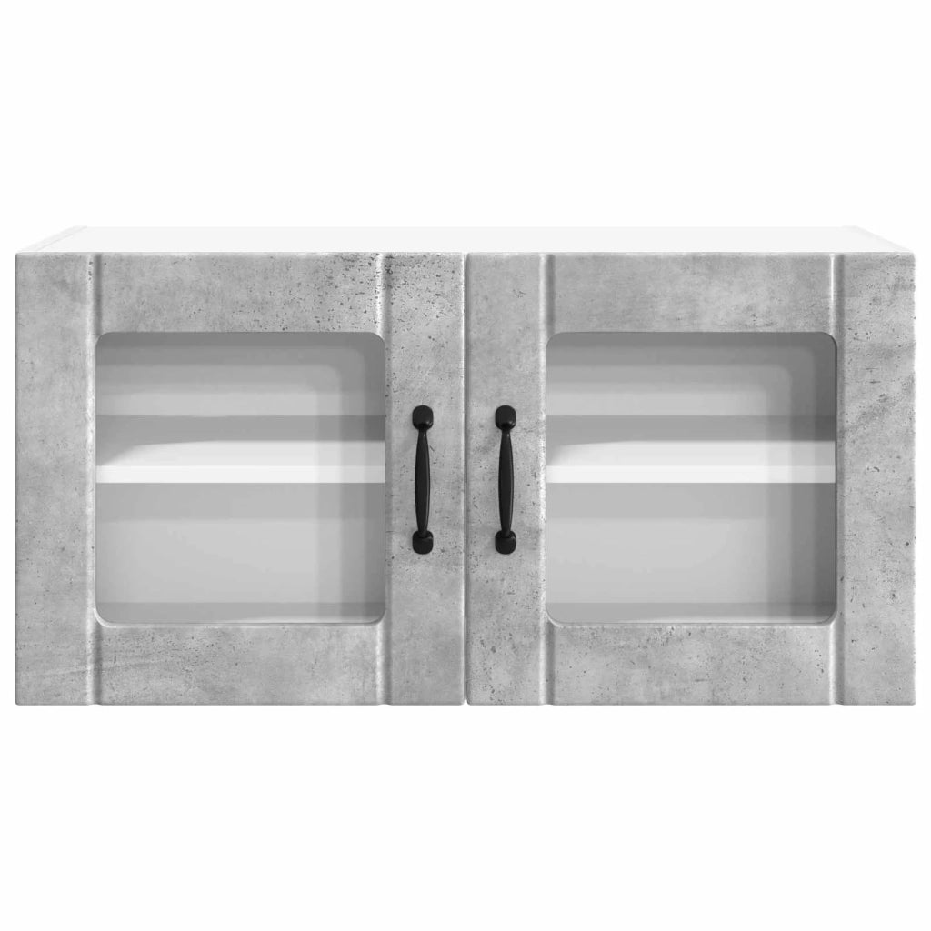 Mobile da cucina con lo scaffale-Armadio da cucina Grigio cemento 80 x 31 x 40 cm 547499