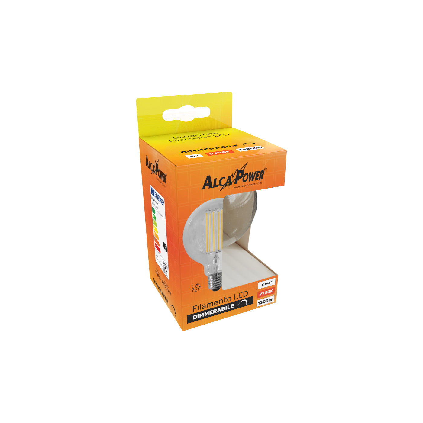 Lampadina a led Globo G95 Dimmerabile 10W 2700K E27