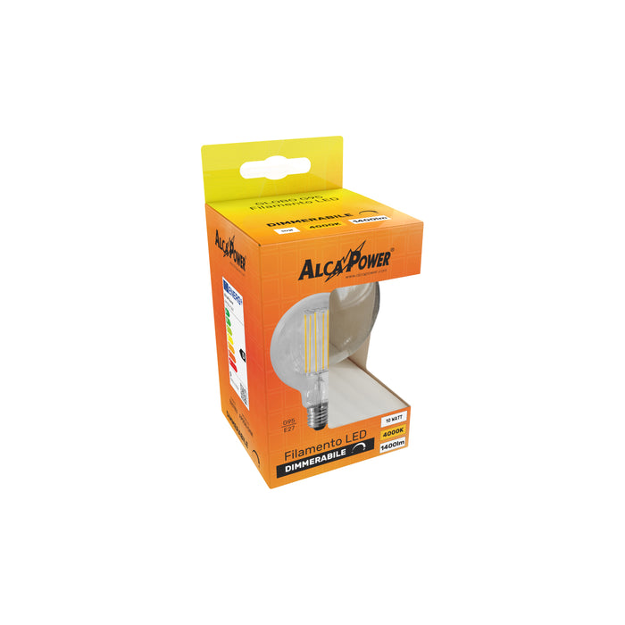 Lampadina a led Globo G95 Dimmerabile 10W 4000K E27