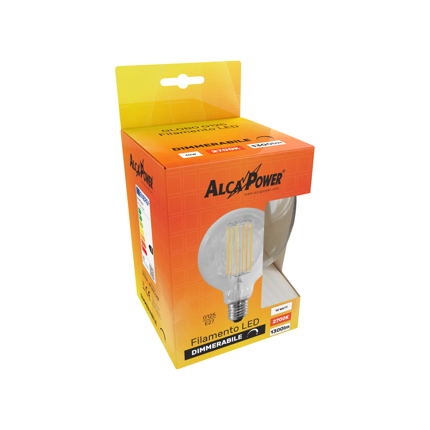 Lampadina a led Globo G125 Dimmerabile 10W 2700K E27