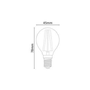 Lampadina a Led Mini Sfera Dimmerabile 6W 4000K E14