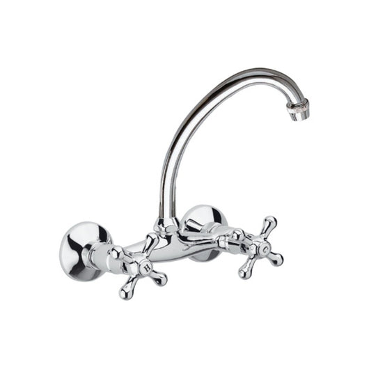 Rubinetto lavello a muro con canna superiore jota - serie liberty