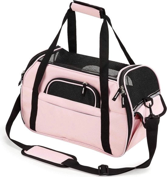 Portatile Tasca per Animali da Viaggio Impermeabile - Adeguata per Piccoli Animali - Piuma di Supporto per Viaggi in Aereo, Auto, Treno
