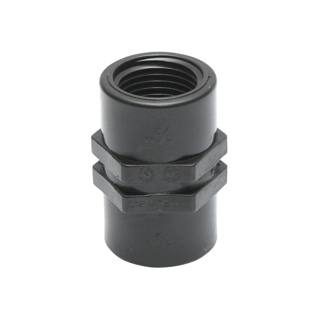 Connettore con filettatura interna D1/2x1/2 pollici per sistema di irrigazione a nastro PN10.