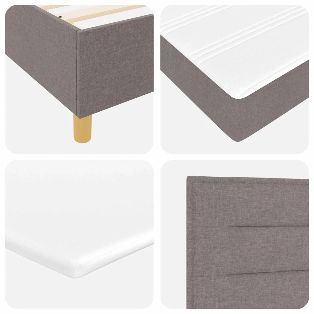 Letto a molle con materasso Talpa 90 x 190 cm Tessuto 3341746