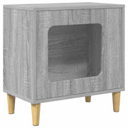 Casa per Gatti Grigio Sonoma 51 x 30 x 52 cm Legno multistrato CFW3678538