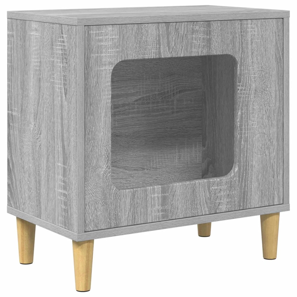 Casa per Gatti Grigio Sonoma 51 x 30 x 52 cm Legno multistrato CFW3678538