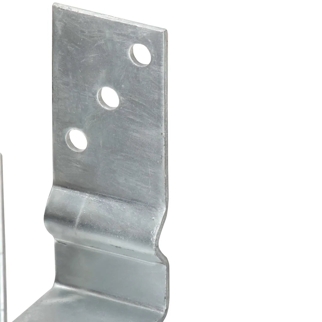 Picchetti per Recinzione 6 pz Argento 7x6x15 cm Acciaio Zincato 145327