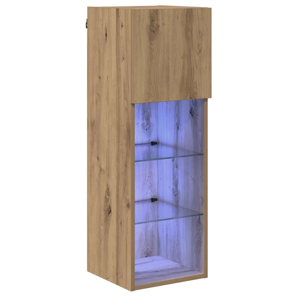 Mobile TV da Parete Rovere artigianale 30,5 x 30 x 90 cm 882950