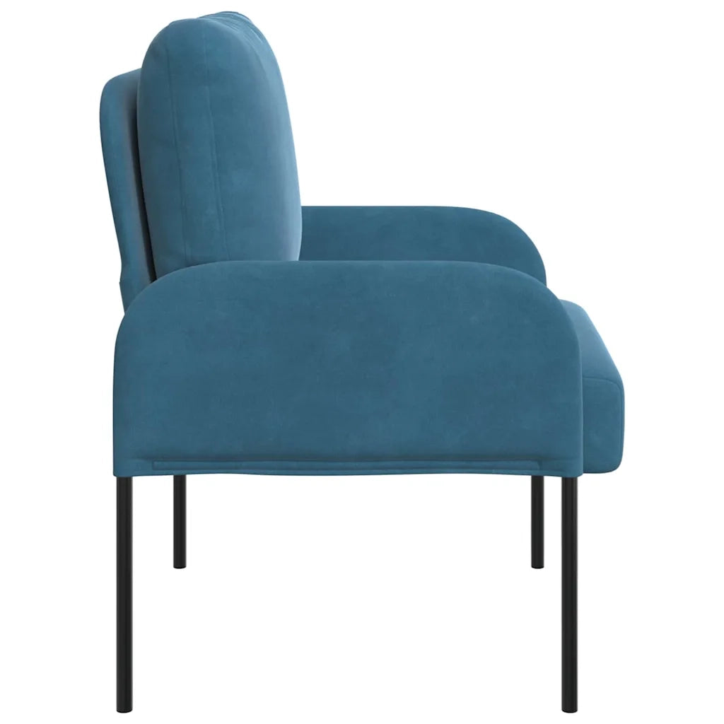 Divani con cuscino 55cm Blu Legno compensato