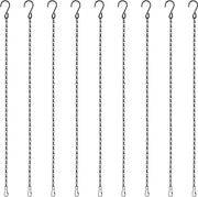 Catena per vasi fiorali - catene per appendere vasi - catene metalliche - appendi fiori - appendi vasi - vasi fiorali - lampade - gabbie per uccelli - tabelloni per bilardo - 50 cm - 9 pezzi
