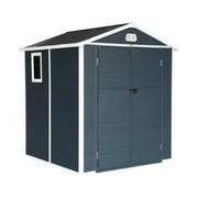 Casetta da giardino in plastica, struttura in alluminio, 3.65m²,