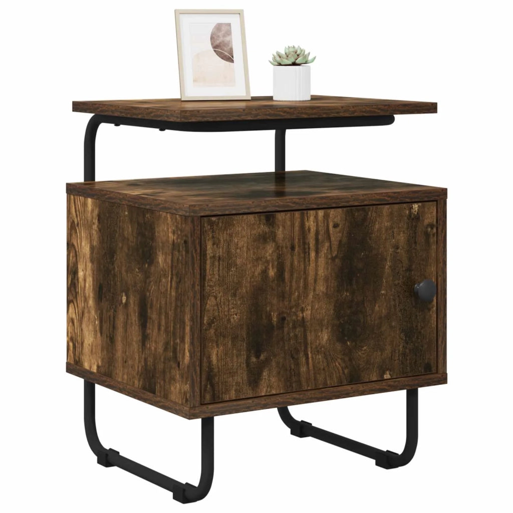 Armadio da Notte Rovere Fumo Legno ingegnerizzato 8007639