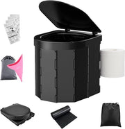Toilet Portatile con Coperchio per Adulti Donne - Toilette per Campeggio Esterno con Urinatore Sacchetto per Urine per Escursioni Campeggio Viaggi