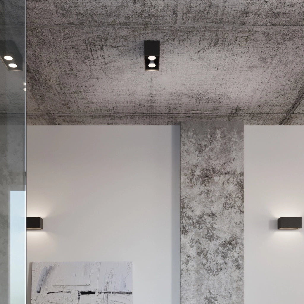 Faretto soffitto Tetris Maxi Pure Lume nero 2xGU10