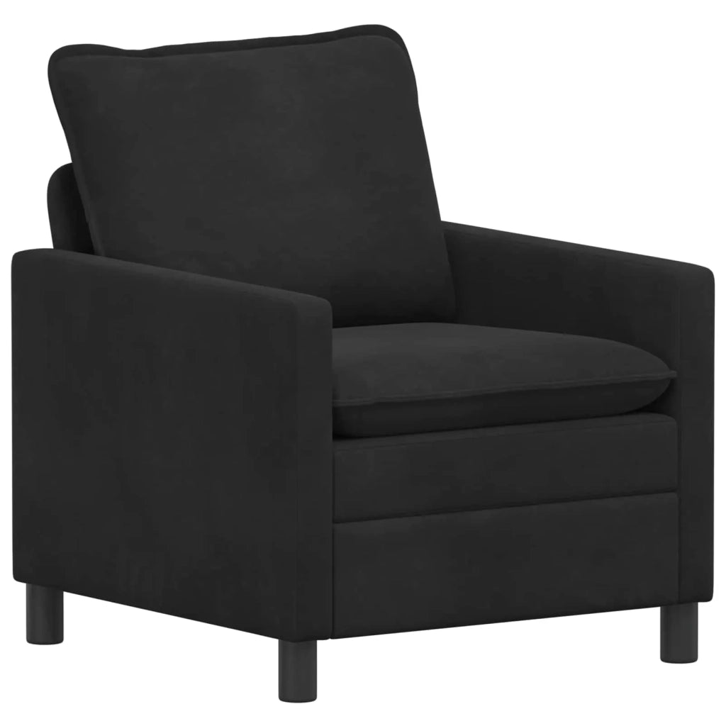 Set di divani 2 pz Nero Velluto 3417030