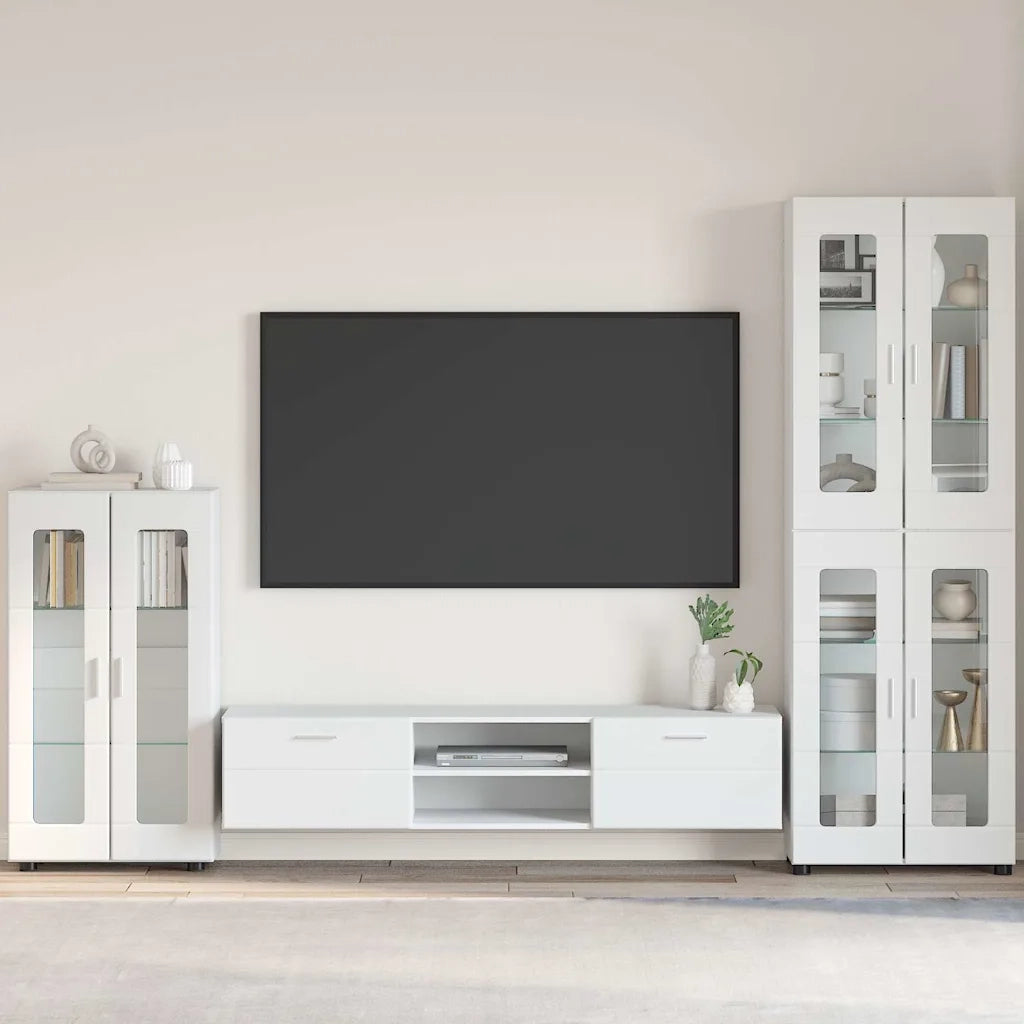 Credenza FLORIN Bianco 55,5 x 29 x 100 cm Legno multistrato