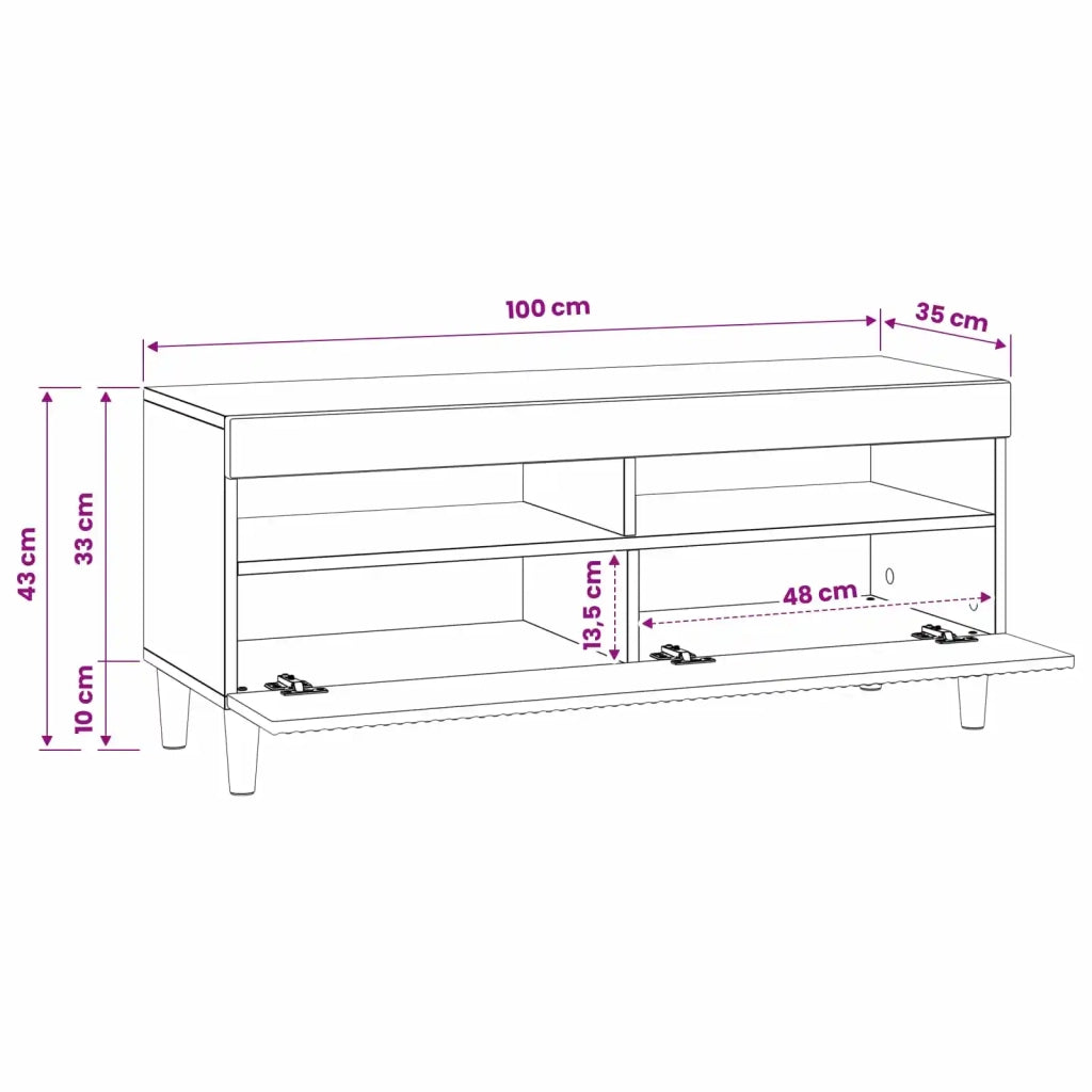 Mobile TV LED Rovere Sonoma Legno ingegnerizzato 896767