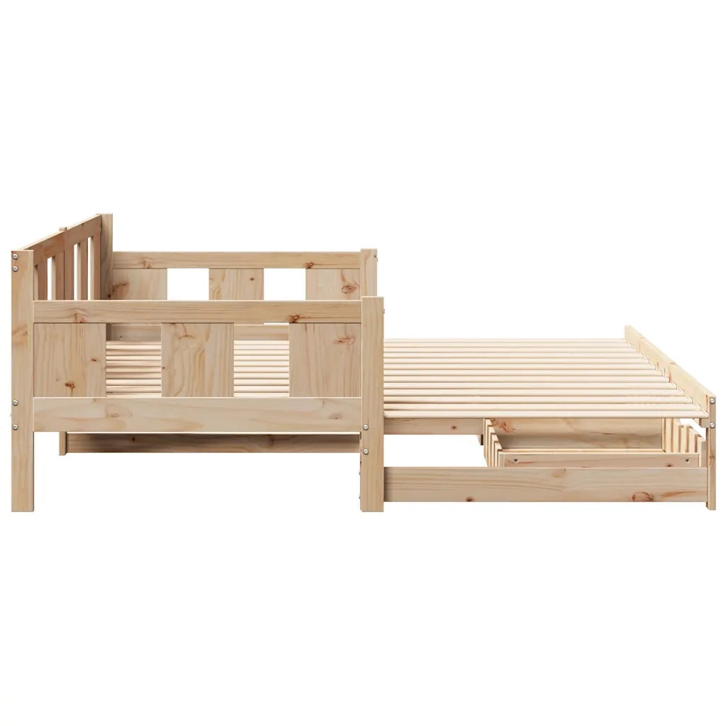 Divano Letto Estraibile con Cassetti senza Materasso 90x190 cm