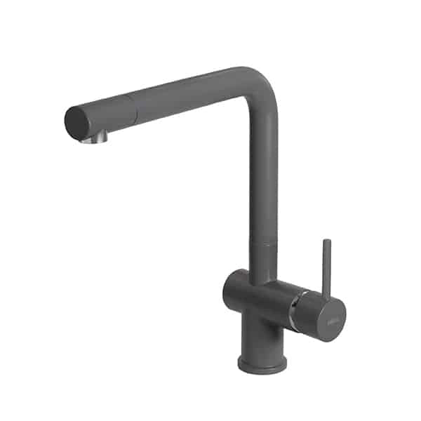 Rubinetto Miscelatore Cucina Elleci Stream Keratek Plus Grigio Dark Grey MKKSTR99