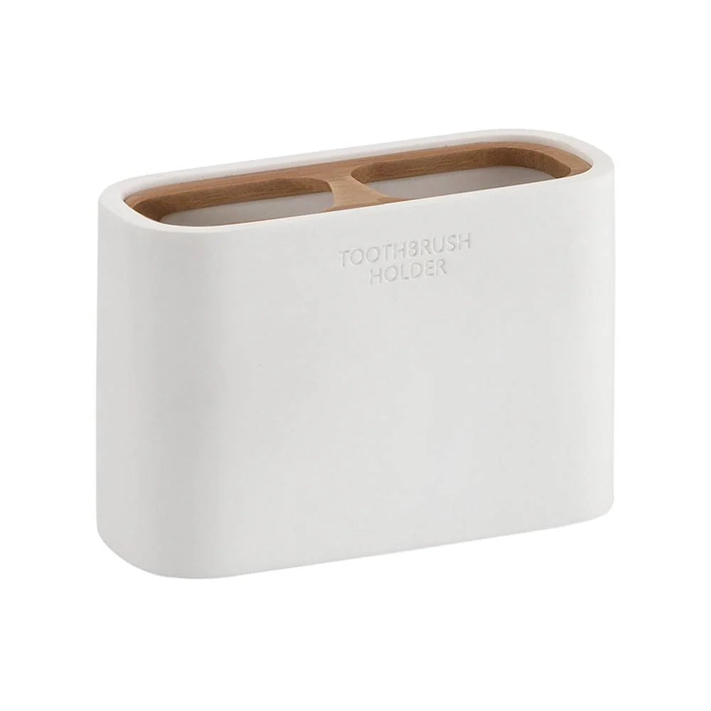 Set portaspazzolini/dosasapone d' appoggio Gedy linea Ninfea bianco matt