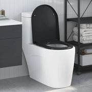 Sedile del WC Nero 49 x 36 x 4 cm Duroplast 42002356