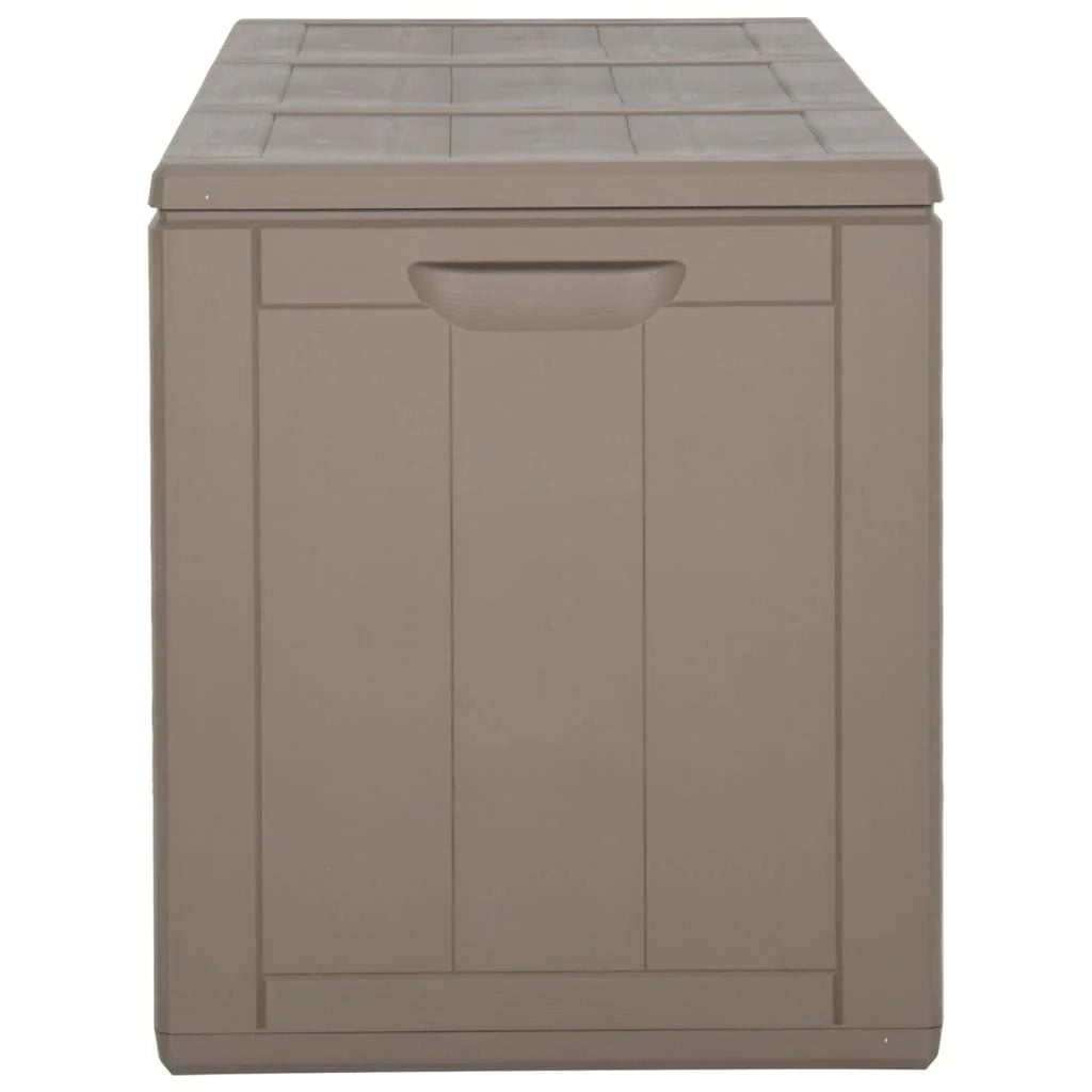 Baule da giardino in rattan PP marrone da 270 litri 02_0013023