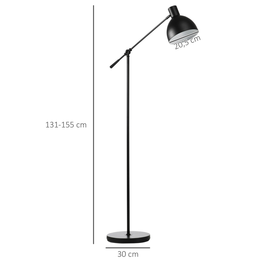 Lampada da terra a treppiede regolabile ¨C zephmum ¨C 40 W E27 nero