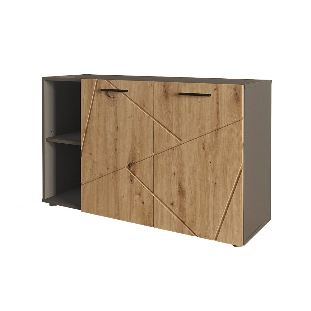 Vicco Mobile porta scarpe Antracite/Artisan 106 x 63 cm con 2 porte