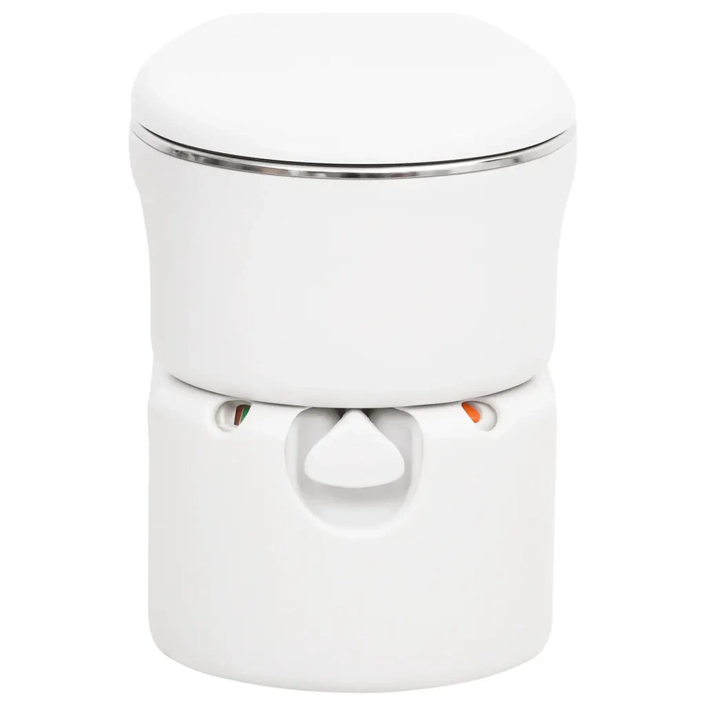 vidaXL Toilette Integrata da Campeggio Bianca 24x17 L HDPE e Acciaio
