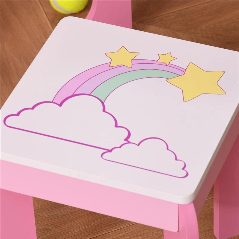 SPECCHIERA GIOCATTOLO CON CASSETTO E SGABELLO GIOCO BAMBINE 3-8 ANNI