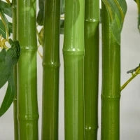 Pianta Finta di Bambù Alta 160cm con Vaso Nero per Interno