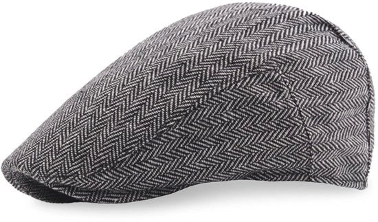 Cappello Newsboy Adattabile - Mistura di Lana - Baretto Grigio - Esperienza di Portata Comoda - Adatto per Autunno/Inverno - 56-61 cm