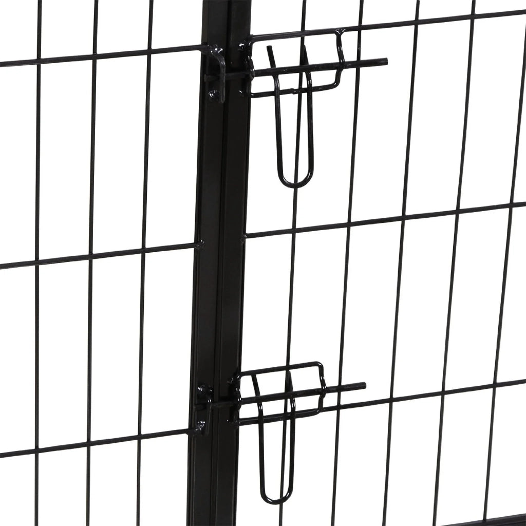 Recinto/Gabbia per cani cuccioli e animali domestici 163 x 163 cm Nero 3712023
