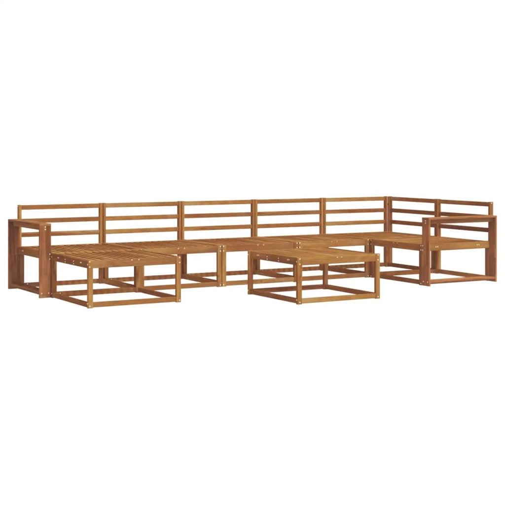 Set di divani da esterno 8 pcs Naturale