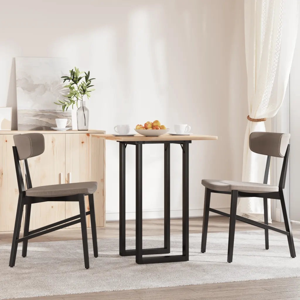 Telaio Gambe a O per Tavolo da Pranzo 40x40x73 cm in Acciaio