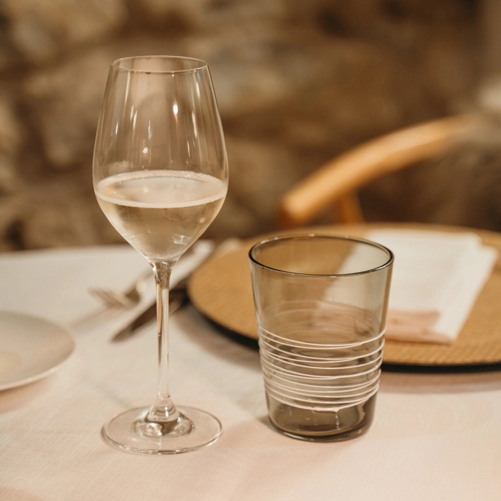 Eventi Set 6 Calici per Vini Bianchi e Rosé 36 cl in Vetro Sonoro Superiore Trasparente - Design Elegante e Resistente per Degustazioni Professionali