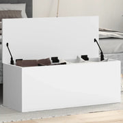 vidaXL Contenitore Portaoggetti Bianco 90x35x35 cm in Truciolato