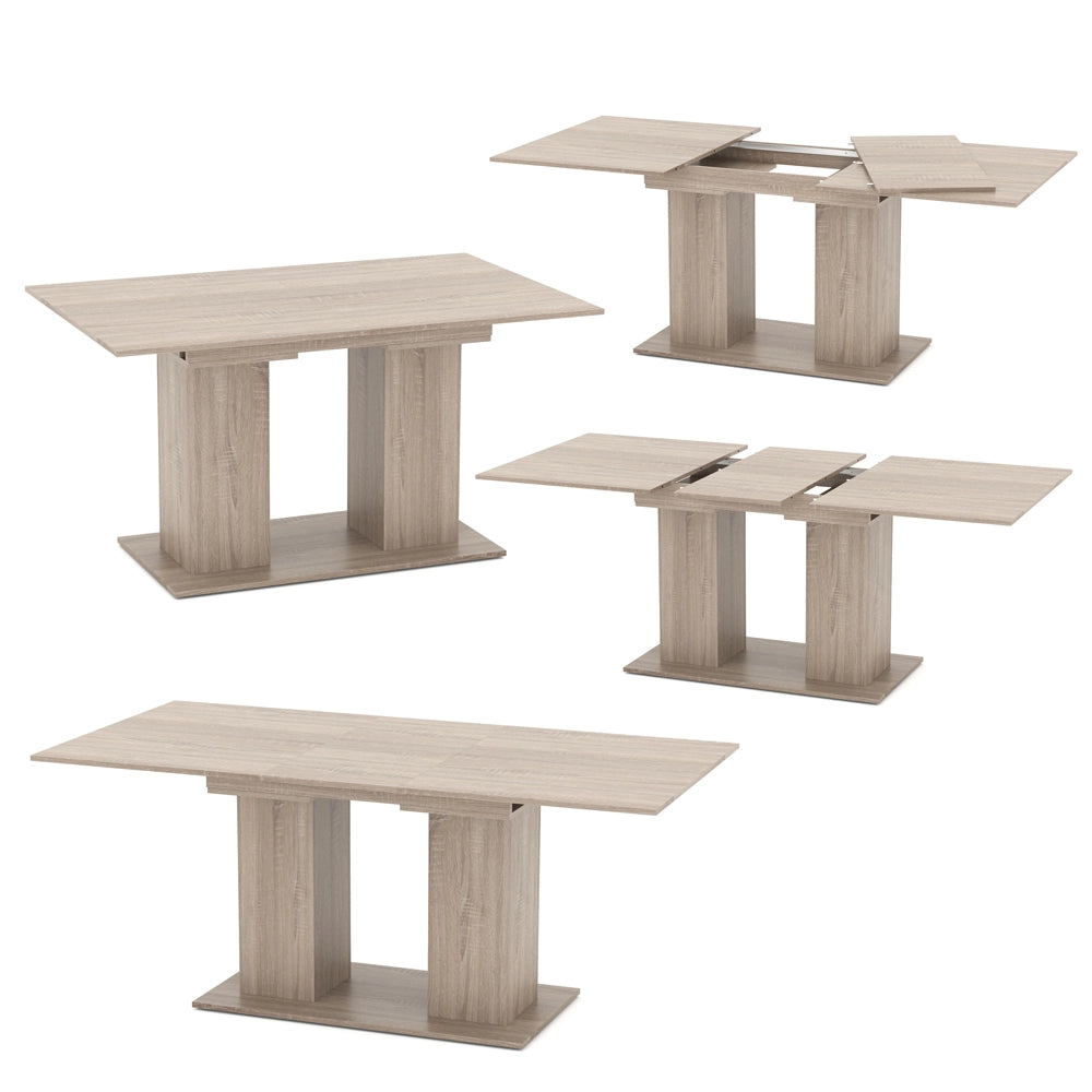 Vicco Tavolo da pranzo allungabile Sonoma 90 x 140 cm
