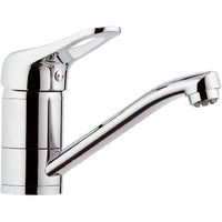 Rubinetto per lavabo o lavello con bocca girevole corta, per bassa pressione - serie kiss