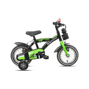 Bicicletta legnano 26l9900n bimbo con rotelle black e green glossy