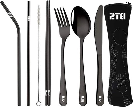Set di utensili portatili - forchetta diritta forchetta forchetta di legno spazzola per pulizia
