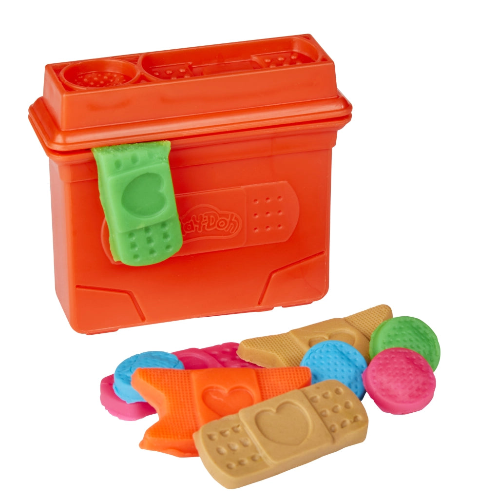 Play-Doh - Set da Veterinario, playset con Cane Giocattolo, trasportino, 10 Strumenti, 5 Colori