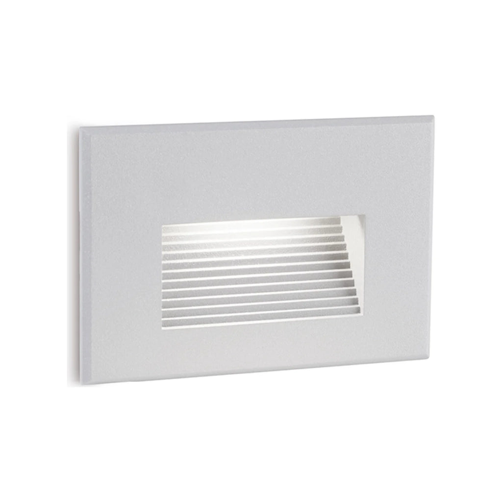 Segnapasso In Alluminio Svasato Scalinata Bianco Led 3 W 300 Lm 3000K Spina